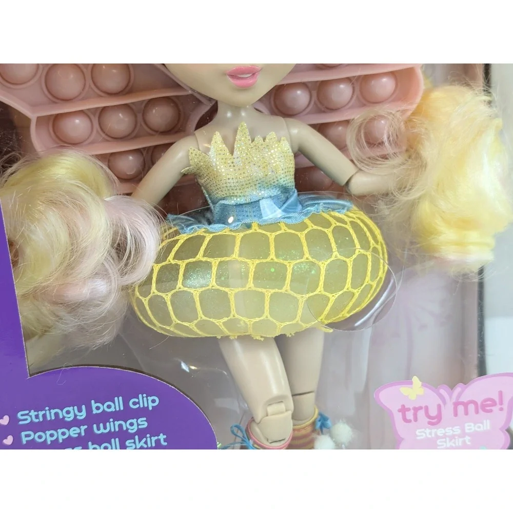Fidgie Friends Dandelion Wishes Stress Ball Skirt Pop It Wings Fidget Toy Fairy
